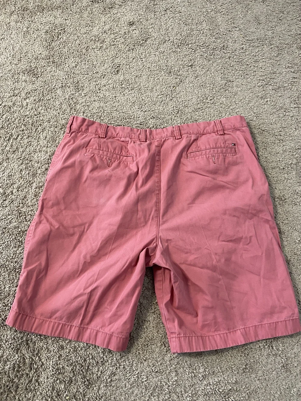 Tommy Hilfiger Shorts Mens 40 Pink Flat Front Casual Chino Classic Summer